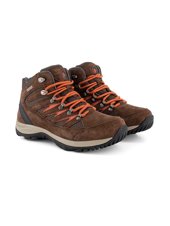 TRAVELIN' Skórzane botki turystyczne "Nyborg" w kolorze brązowym rozmiar: 40