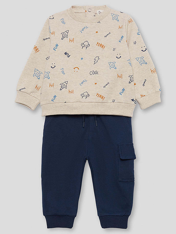 Street MONKEY 2-częściowy zestaw w kolorze granatowo-beżowym rozmiar: 98