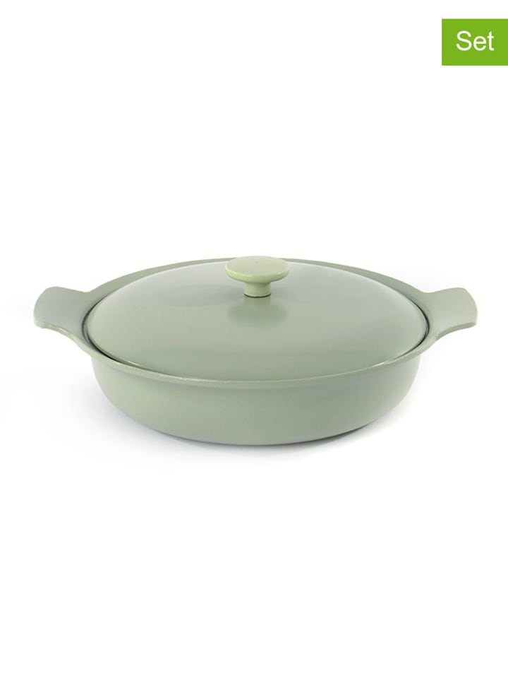 BergHOFF 2-częściowy zestaw w kolorze zielonym - Ø 28 cm rozmiar: onesize