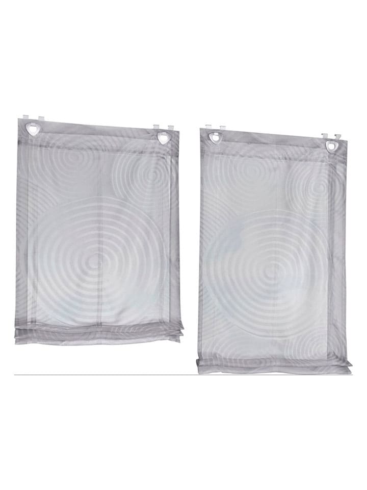 heine home Roleta rzymska w kolorze szarym rozmiar: 130x120 cm