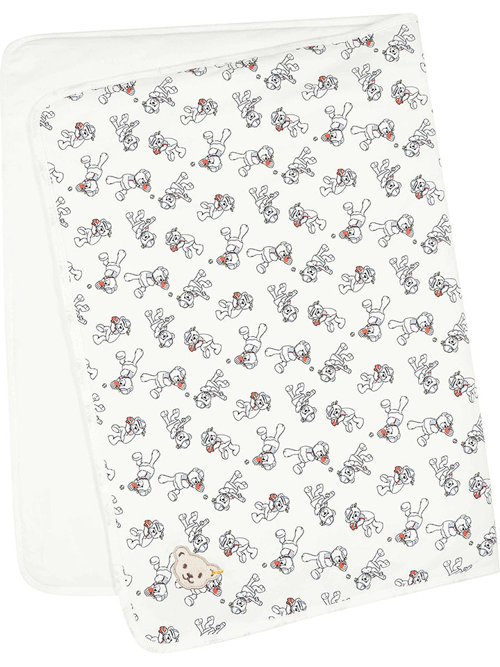 Steiff Kocyk w kolorze białym rozmiar: onesize