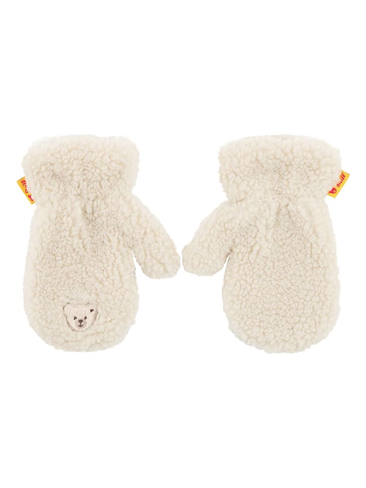 Steiff Rękawiczki w kolorze kremowym rozmiar: 98-116