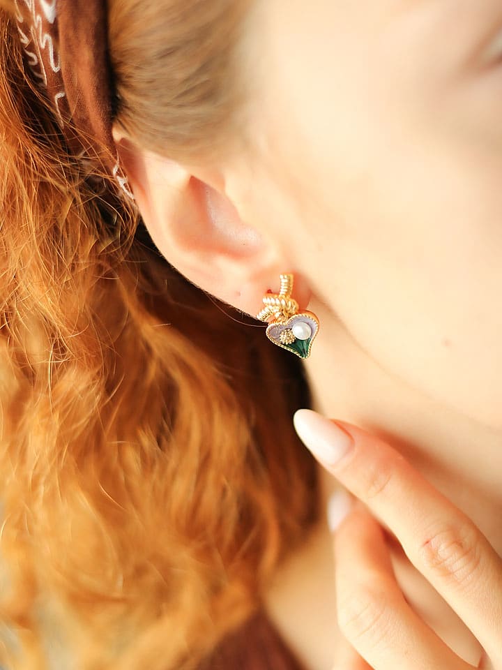 L'Atelier de Gaia Pozłacane kolczyki-wkrętki rozmiar: onesize