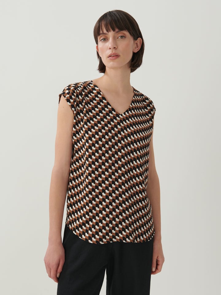 Someday Top w kolorze brązowo-czarnym rozmiar: 38