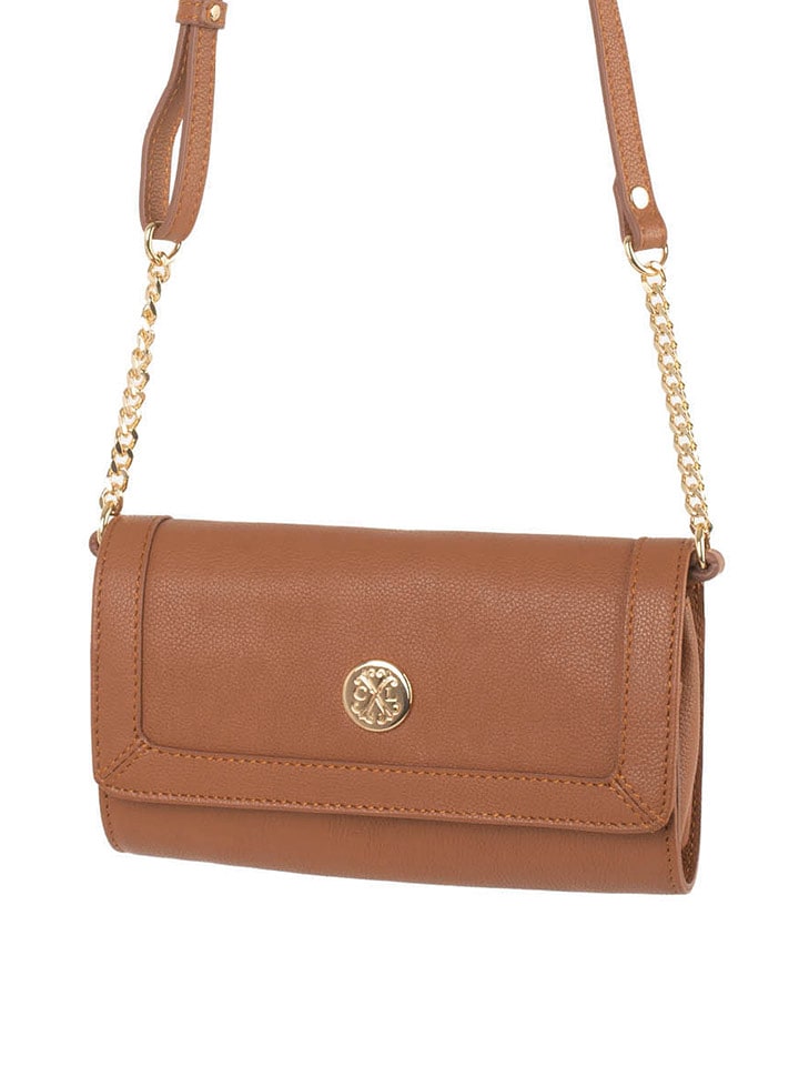 CXL by Christian Lacroix Skórzana torebka "Nora" w kolorze jasnobrązowym - 12 x 20,5 x 4 cm rozmiar: onesize