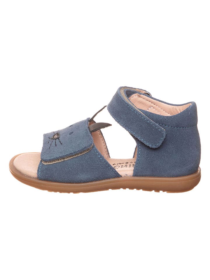 lamino Skórzane sandały w kolorze niebieskim rozmiar: 24