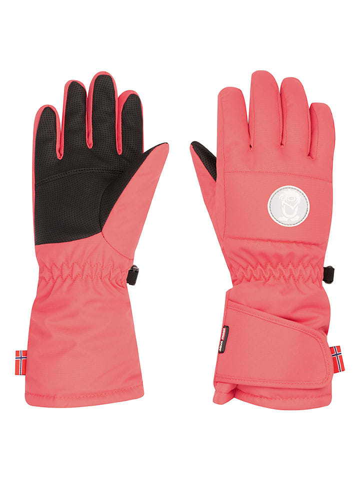 Trollkids Rękawiczki funkcyjne "Nervik" w kolorze koralowym rozmiar: 4