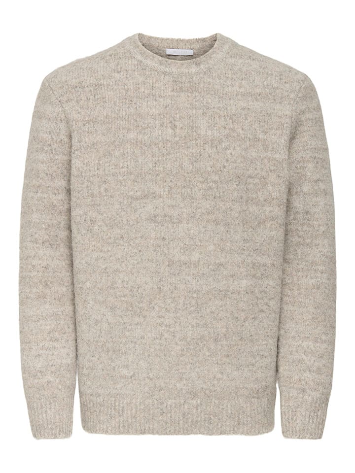 ONLY & SONS Sweter "Bay" w kolorze beżowym rozmiar: M