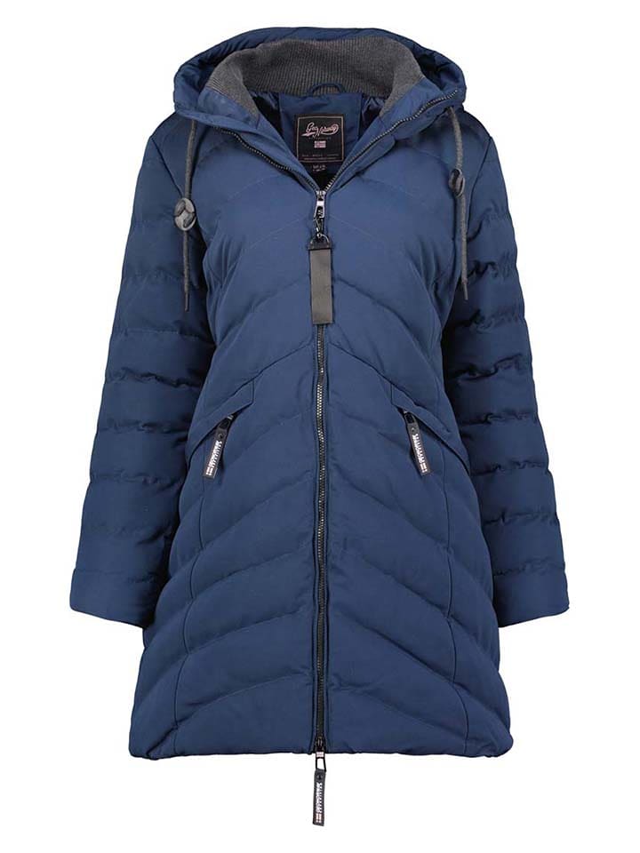 Geographical Norway Płaszcz pikowany "Clarisal" w kolorze granatowym rozmiar: XL