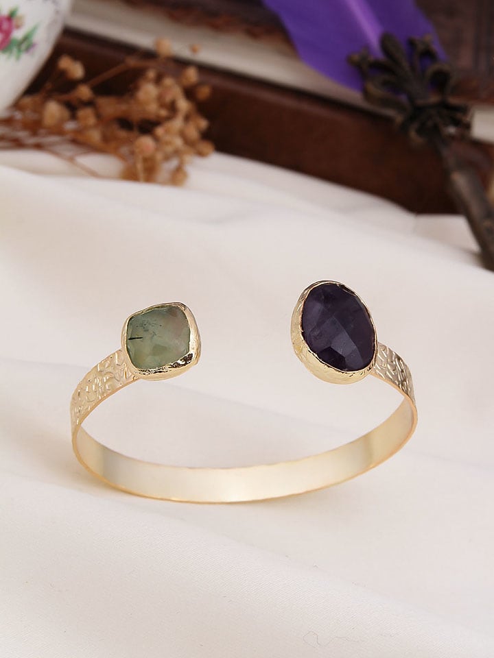 L'Atelier de Gaia Pozłacana bransoletka z elementami ozdobnymi rozmiar: onesize