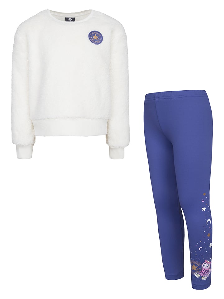 Converse 2-częściowy zestaw w kolorze niebiesko-białym rozmiar: 98/104