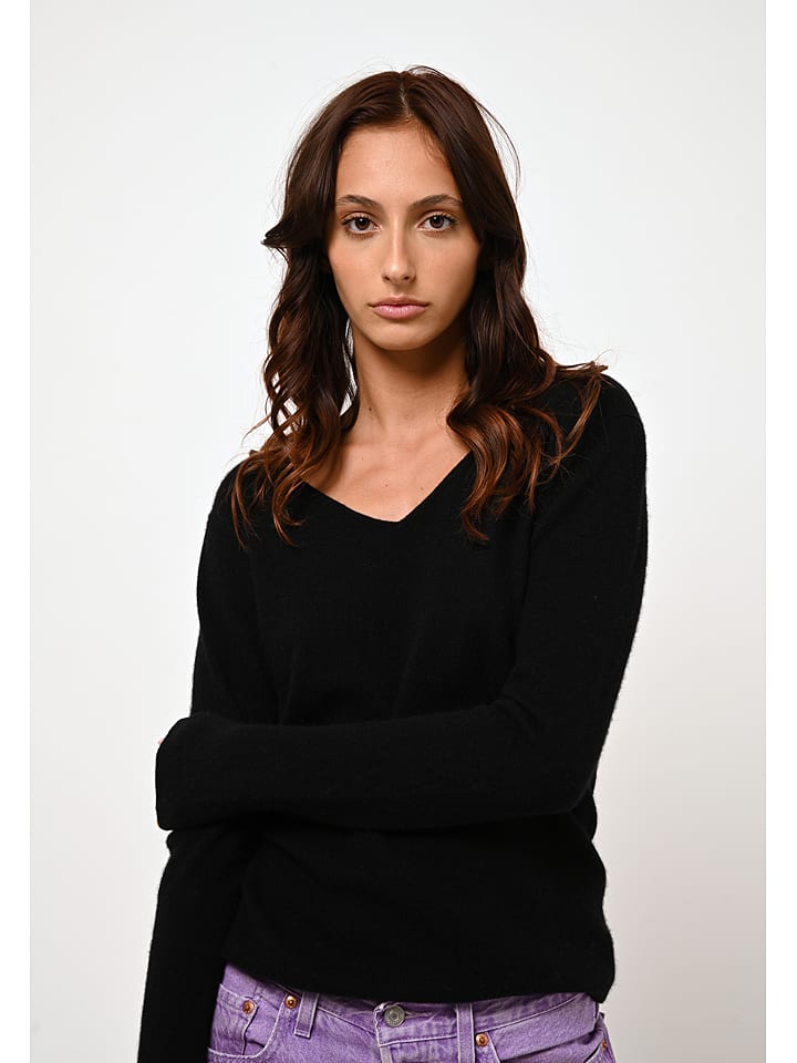 AUTHENTIC CASHMERE Kaszmirowy sweter "Ecrin" w kolorze khaki rozmiar: S