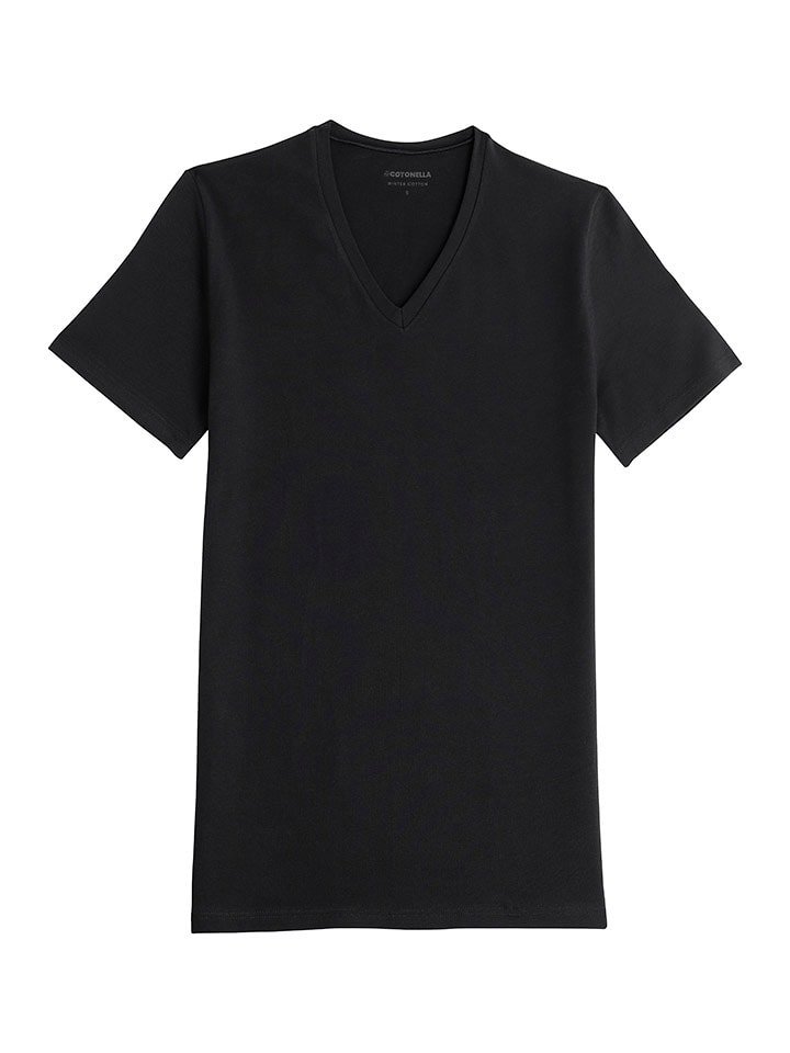 COTONELLA Koszulka w kolorze czarnym rozmiar: M
