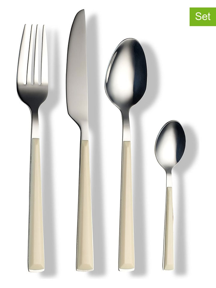 Echtwerk 16-częściowy zestaw sztućców "Basic" w kolorze kremowym rozmiar: onesize