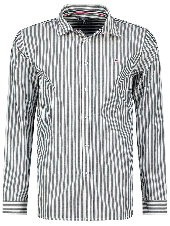 Geographical Norway Koszula "Zevian" - Regular fit - w kolorze szarym rozmiar: XXL