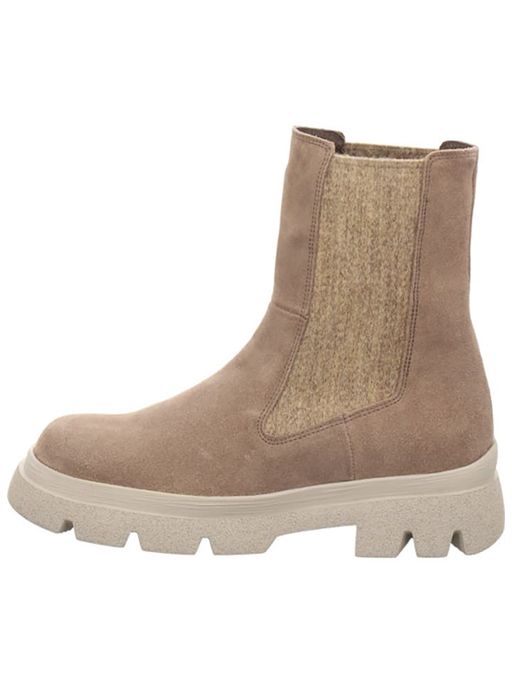 Think! Skórzane sztyblety "Kangae" w kolorze beżowym rozmiar: 40