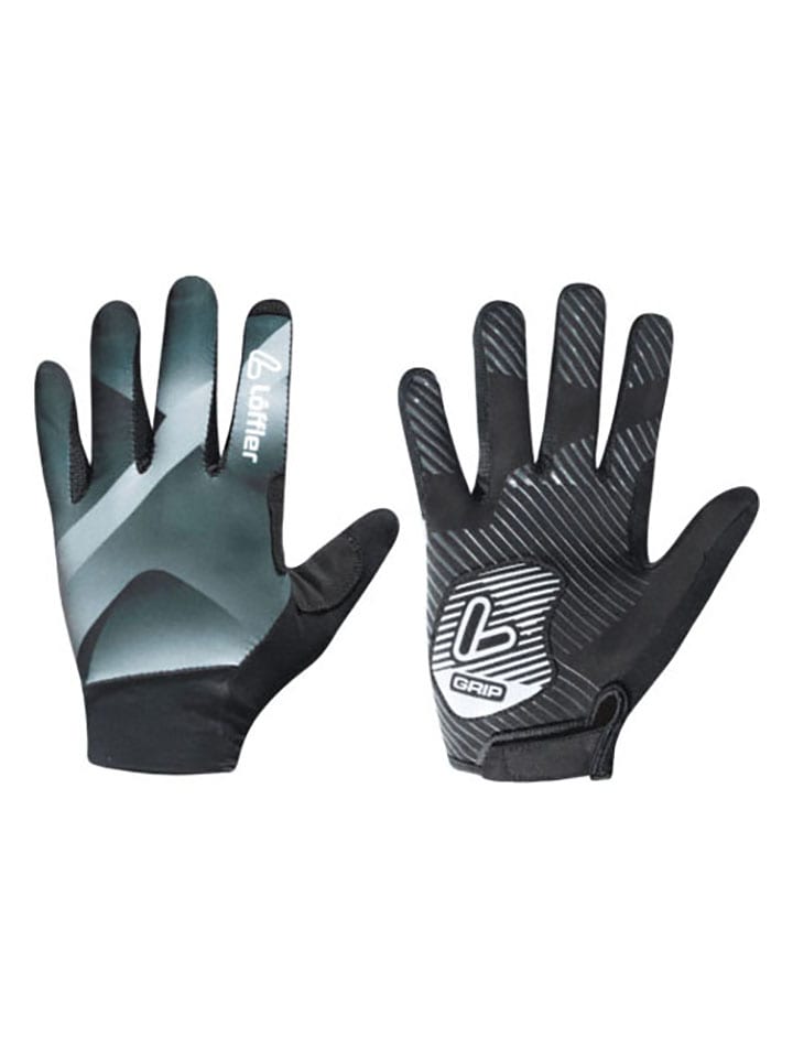 Löffler Rękawiczki kolarskie "Bike" w kolorze czarno-szarym rozmiar: XS