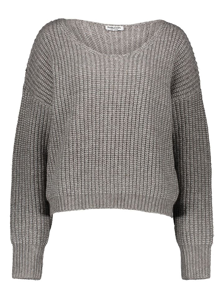 Sublevel Sweter w kolorze szarym rozmiar: XXL