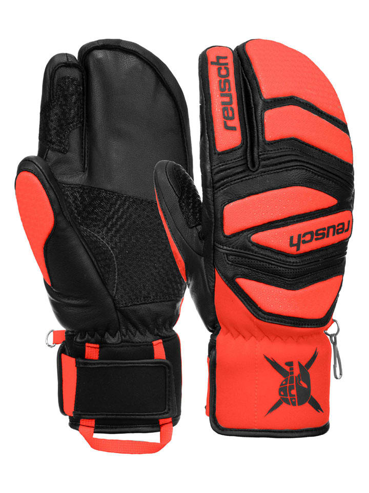 Reusch Rękawiczki funkcyjne "Worldcup Warrior Lobster" w kolorze czerwonym rozmiar: 8,5