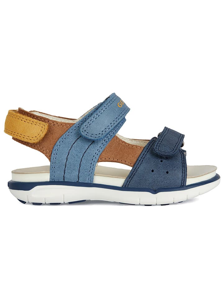 Geox Skórzane sandały "Delhi" w kolorze granatowym rozmiar: 27