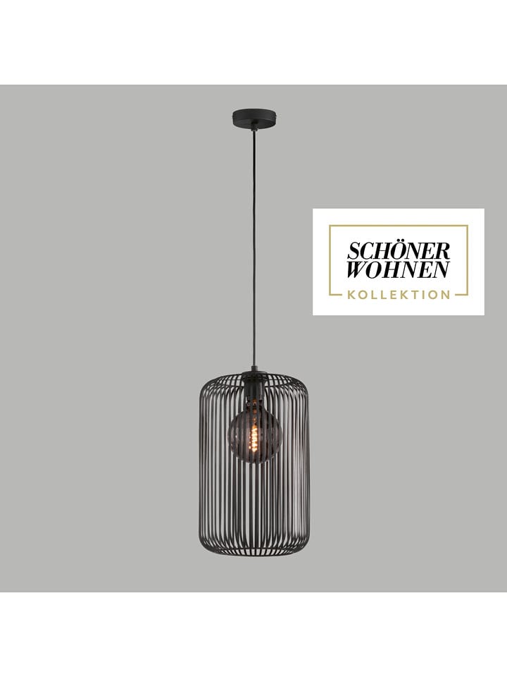 FH Lighting Lampa wisząca "Cage" w kolorze czarnym - wys. 150 x Ø 25 cm rozmiar: onesize