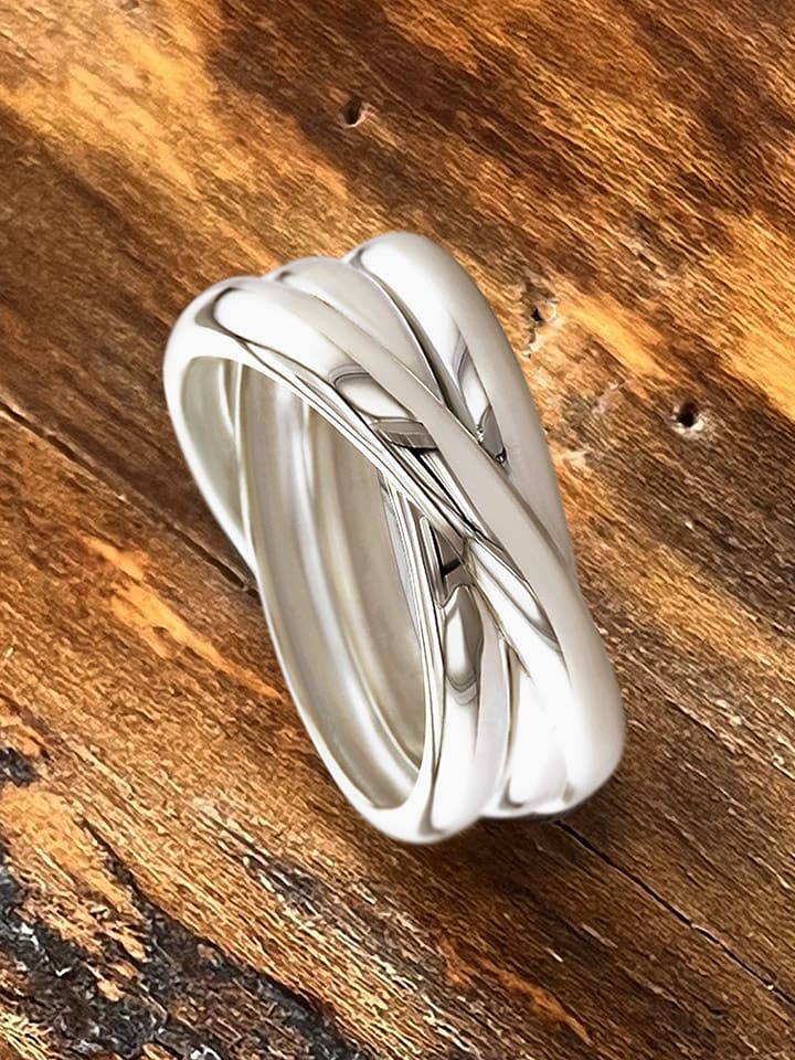 Eclat d'Argent Srebrny pierścionek rozmiar: 56