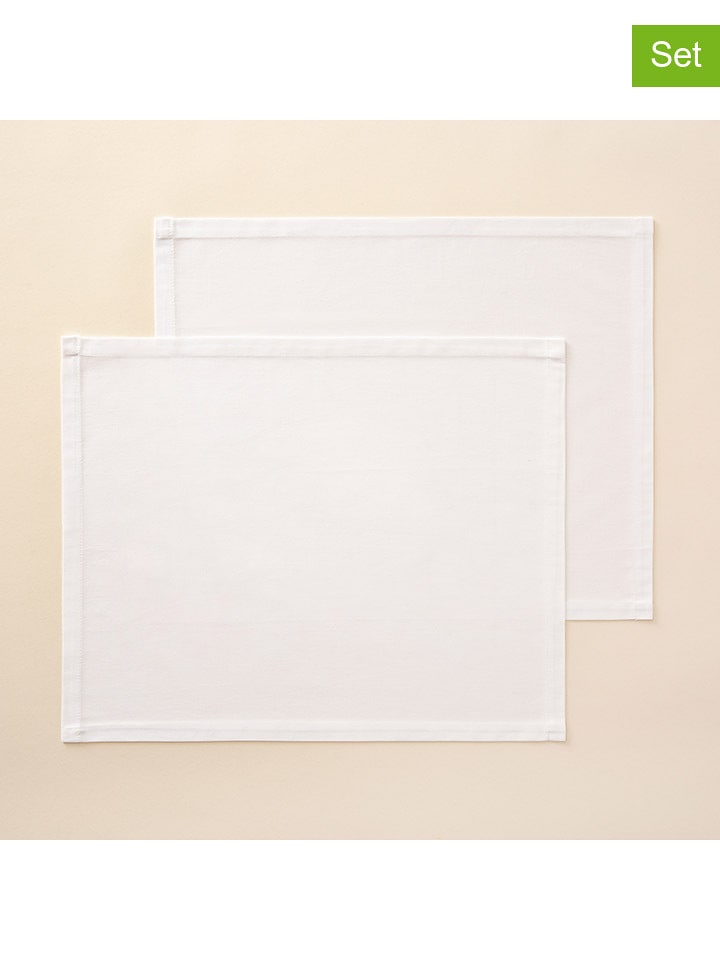 Mint Rugs Podkładki stołowe (2 szt.) "Christmas" w kolorze białym - 50 x 40 cm rozmiar: 50x40 cm