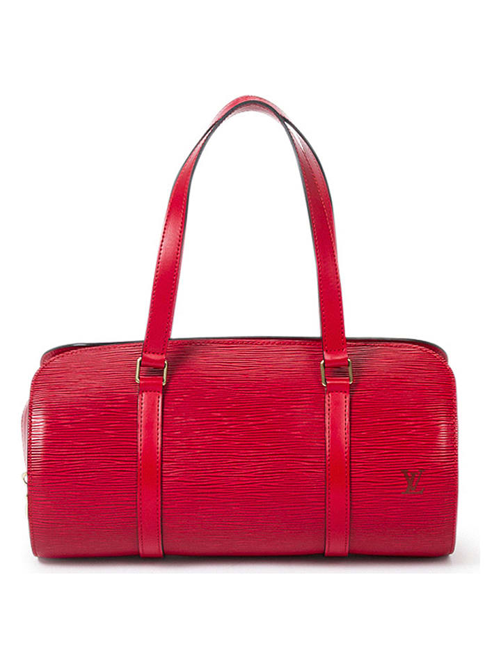 Louis Vuitton Skórzana torebka "Soufflot" w kolorze czerwonym - 30 x 14,5 x 13,5 cm rozmiar: onesize