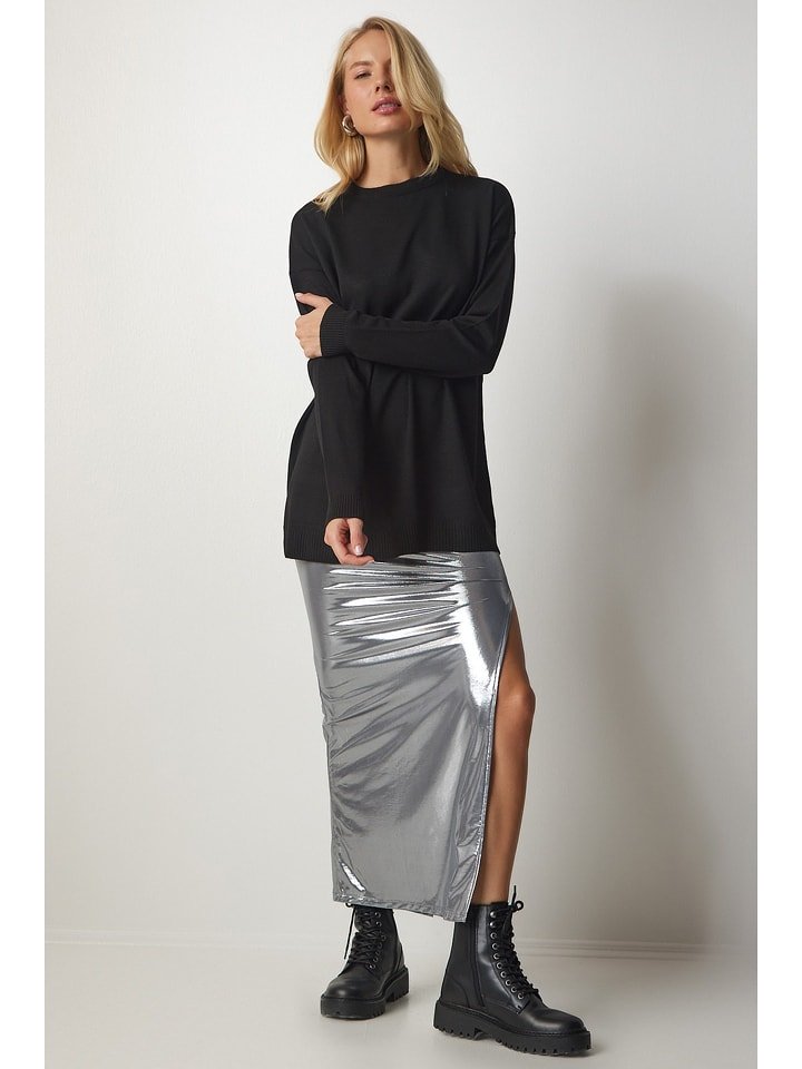 Happiness Istanbul Sweter w kolorze czarnym rozmiar: onesize