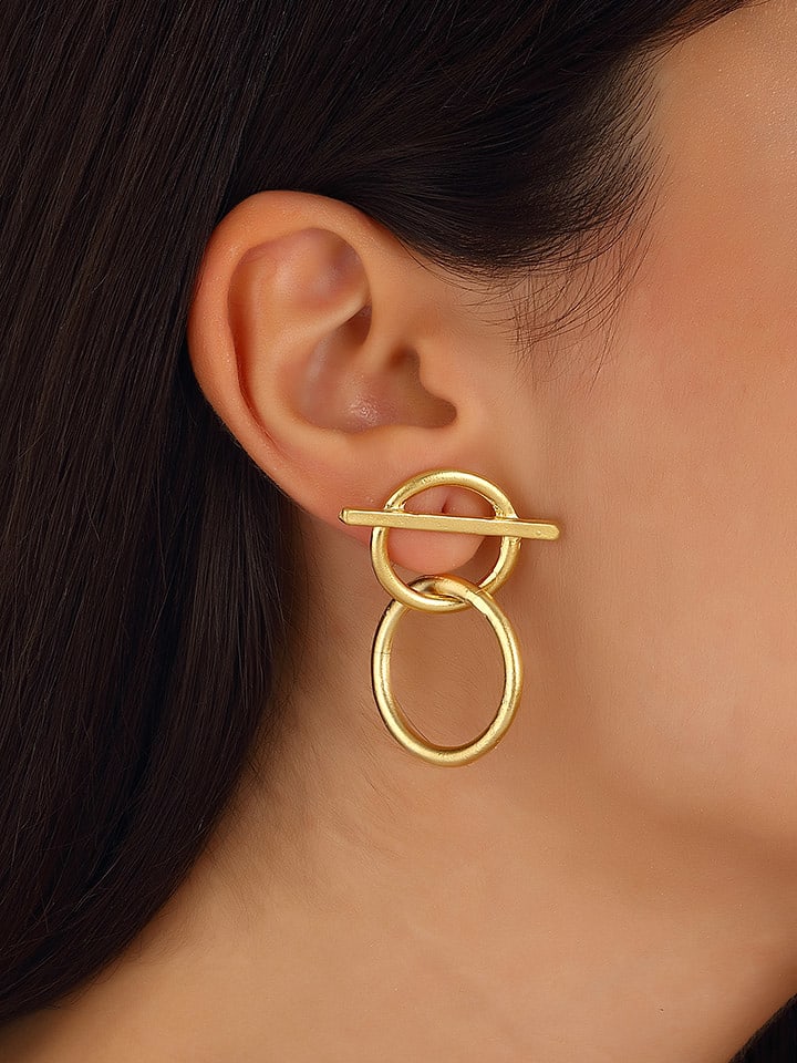 Nakkash Pozłacane kolczyki-wkrętki rozmiar: onesize