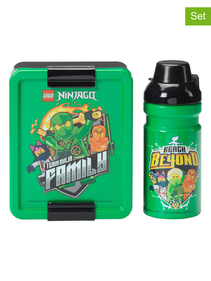 LEGO 2-częściowy zestaw "Ninjago" w kolorze zielonym rozmiar: onesize