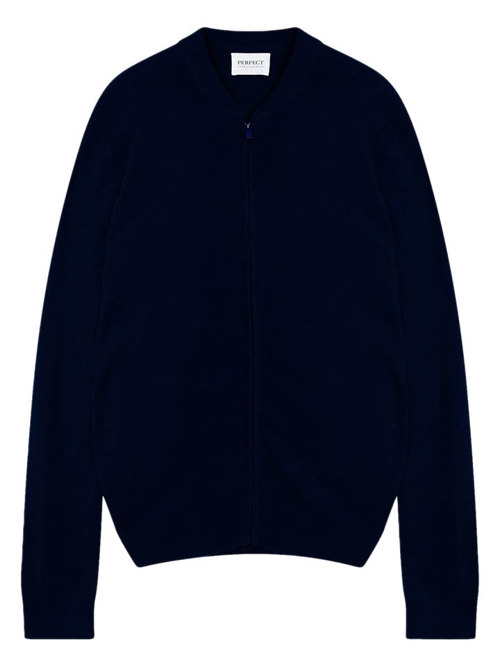 Perfect Cashmere Kaszmirowy kardigan "Polnoon" w kolorze granatowym rozmiar: S