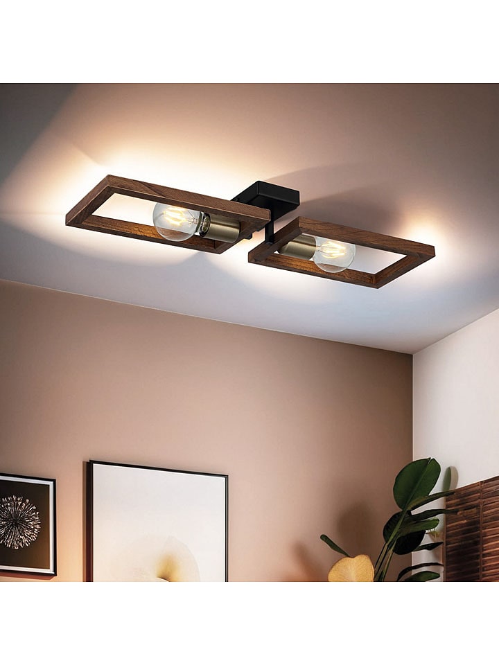 Opviq Lampa sufitowa w kolorze brązowo-czarnym - 62 x 8 cm rozmiar: onesize