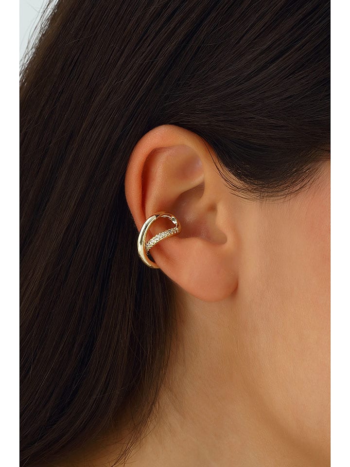 Nakkash Pozłacana nausznica z cyrkoniami rozmiar: onesize