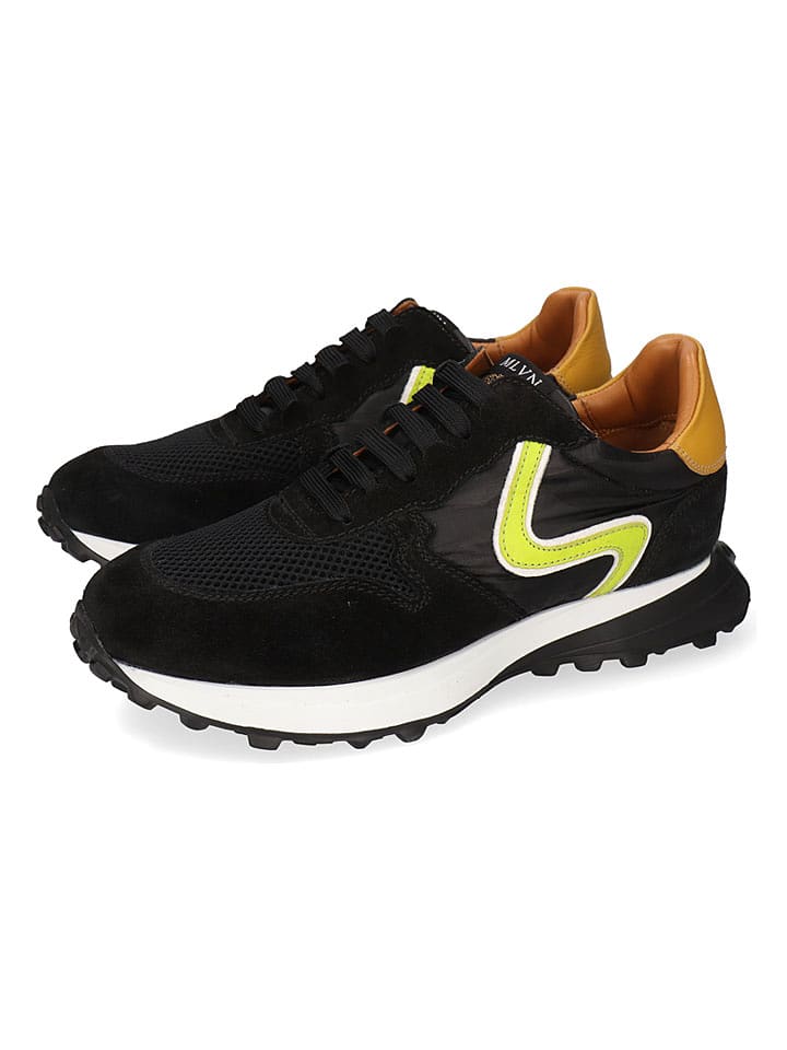 MELVIN & HAMILTON Skórzane sneakersy "Richmond 6" w kolorze czarno-żółtym rozmiar: 44