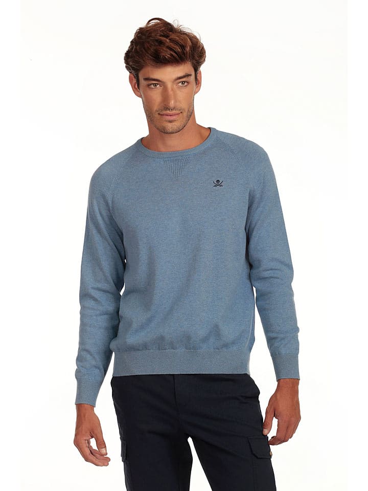 The Time of Bocha Sweter "Corner" w kolorze błękitnym rozmiar: M