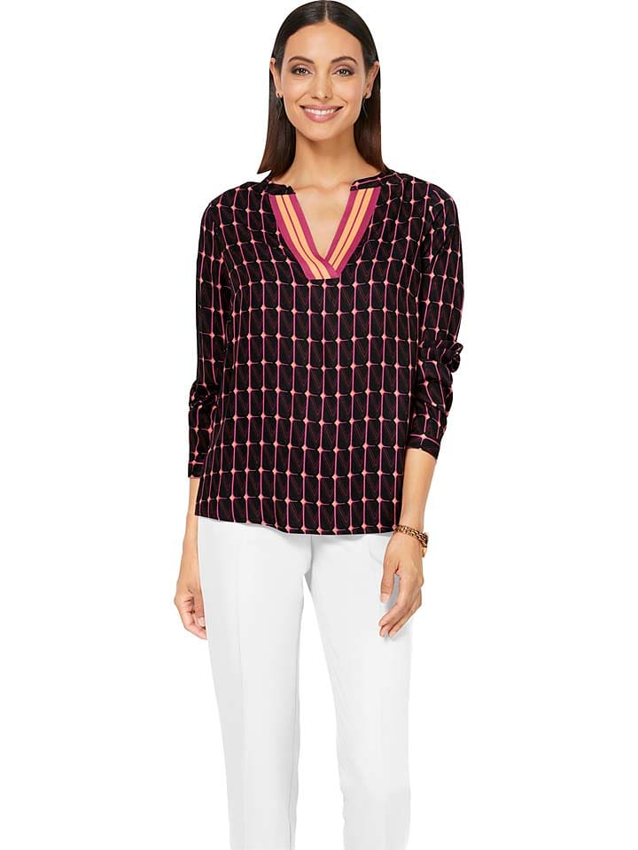 Heine Bluzka w kolorze czarno-różowym rozmiar: 48