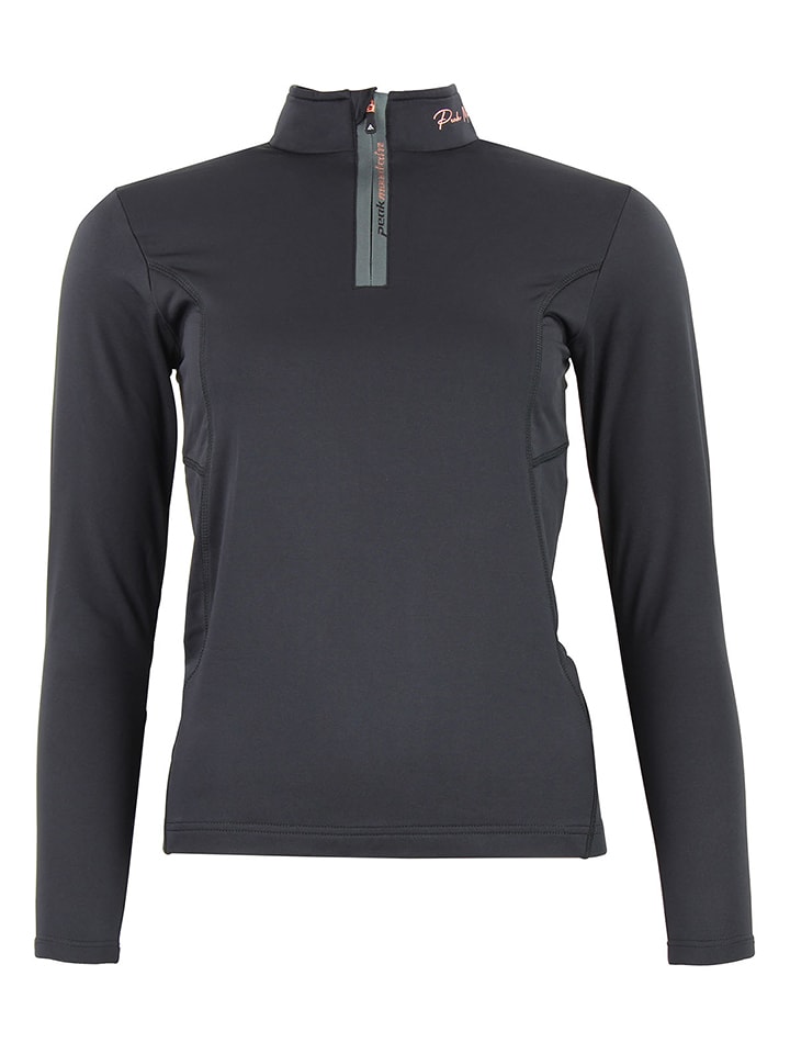 Peak Mountain Koszulka funkcyjna "Anevi" w kolorze czarnym rozmiar: L