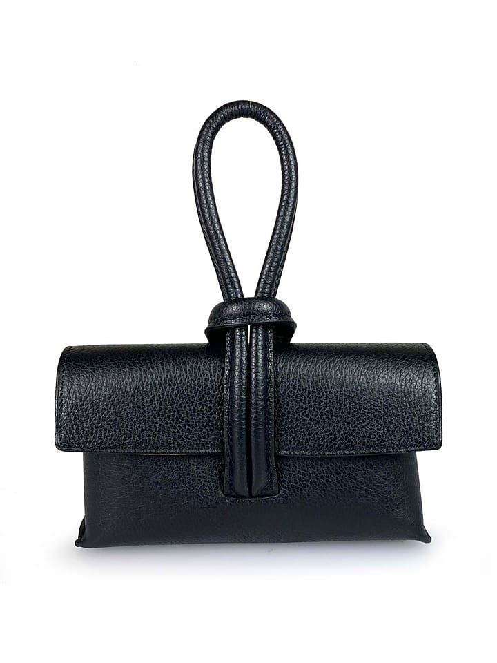 ORE10 Skórzana torebka w kolorze czarnym - 23 x 13 x 6 cm rozmiar: onesize