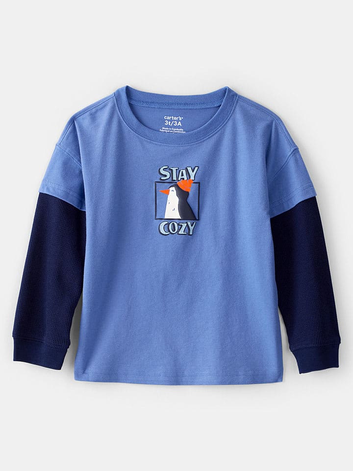 carter's Koszulka w kolorze niebiesko-granatowym rozmiar: 92