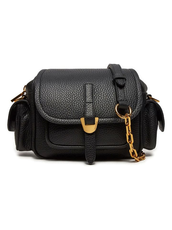 COCCINELLE Skórzana torebka w kolorze czarnym - 18 x 16 x 11 cm rozmiar: onesize