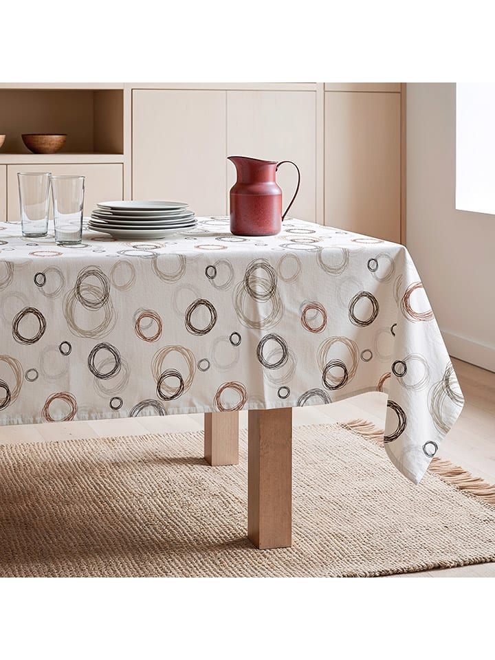 Mint Rugs Obrus "Nordic Lea" w kolorze beżowo-biało-brązowym rozmiar: 155x250 cm