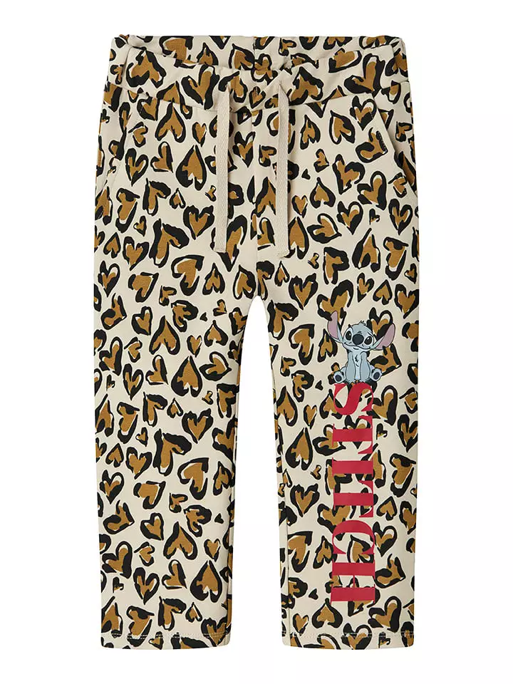 name it Spodnie dresowe w kolorze jasnobrązowo-beżowym rozmiar: 92