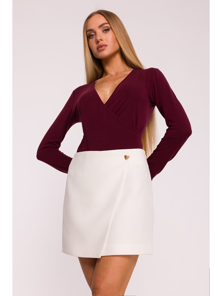 made of emotion Spódnica w kolorze białym rozmiar: S