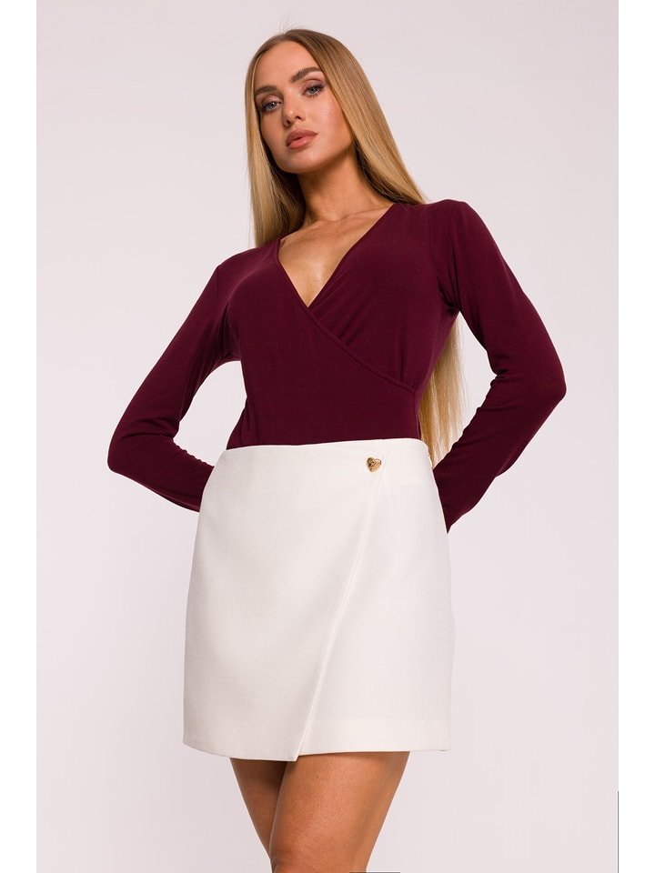 made of emotion Spódnica w kolorze białym rozmiar: S