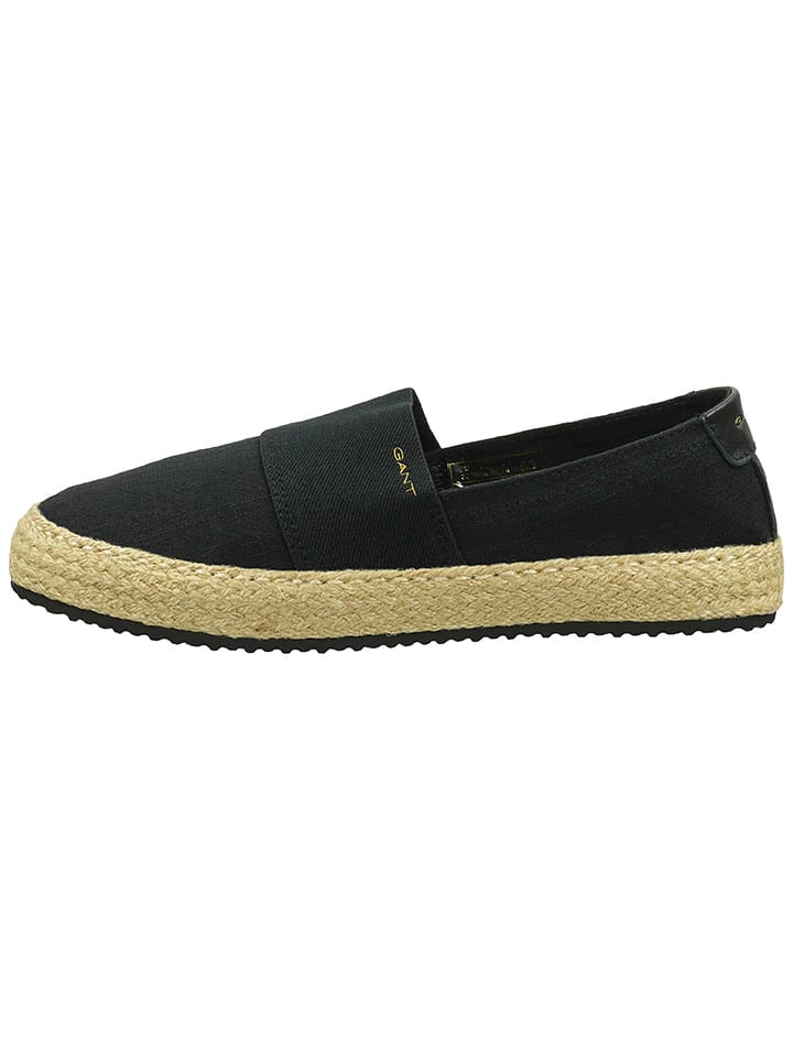 GANT Footwear Espadryle "Raffiaville" w kolorze czarnym rozmiar: 37
