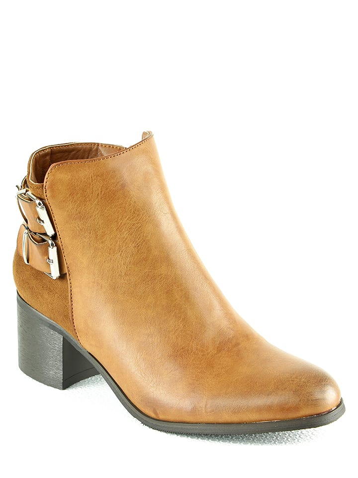 Sixth Sens Botki w kolorze karmelowym rozmiar: 36