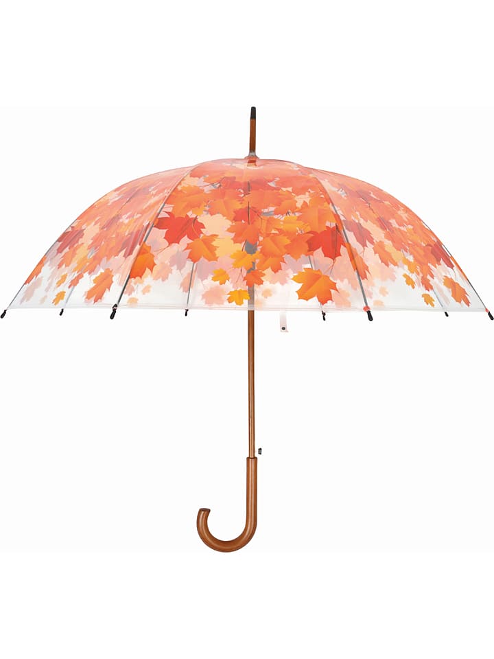 Esschert Design Parasol "Fall Leaves" w kolorze pomarańczowym - Ø 93 cm rozmiar: onesize