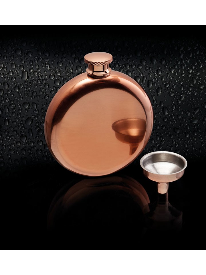 BarCraft Piersiówka w kolorze złotym - 140 ml rozmiar: onesize