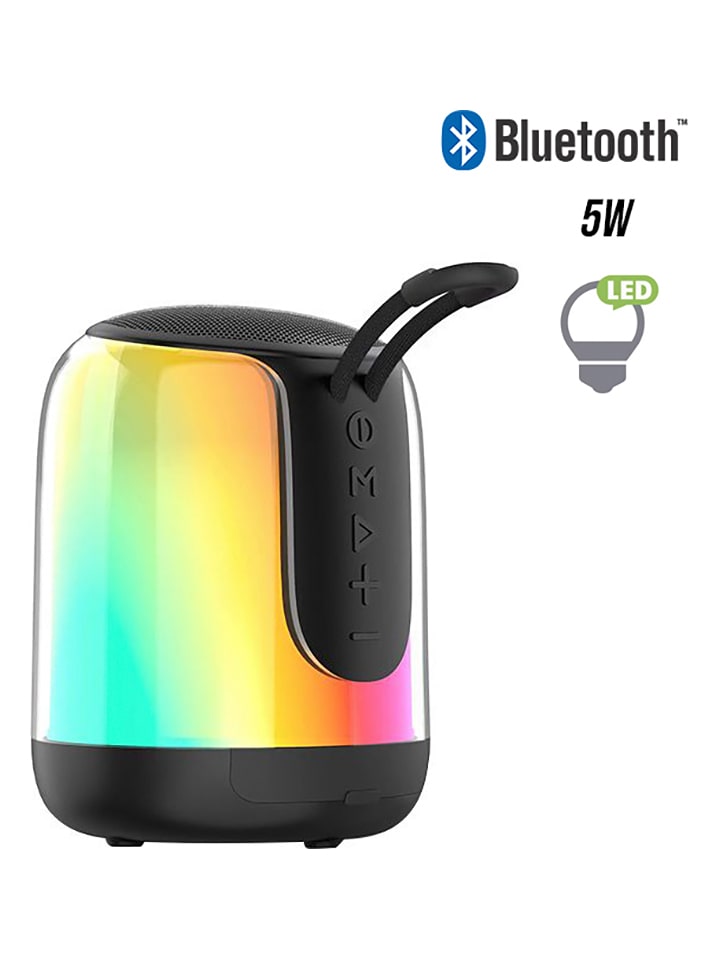 SmartCase Głośnik Bluetooth w kolorze czarnym z funkcją zmiany kolorów rozmiar: onesize